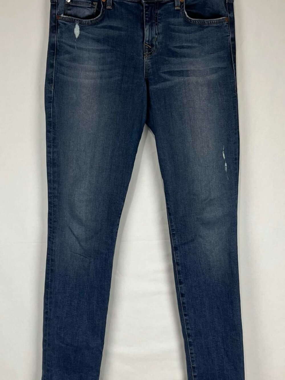 GUC Level 99 Womens Blue Mid Rise Premium Stretch Skinny Jeans Size 29 USA Made